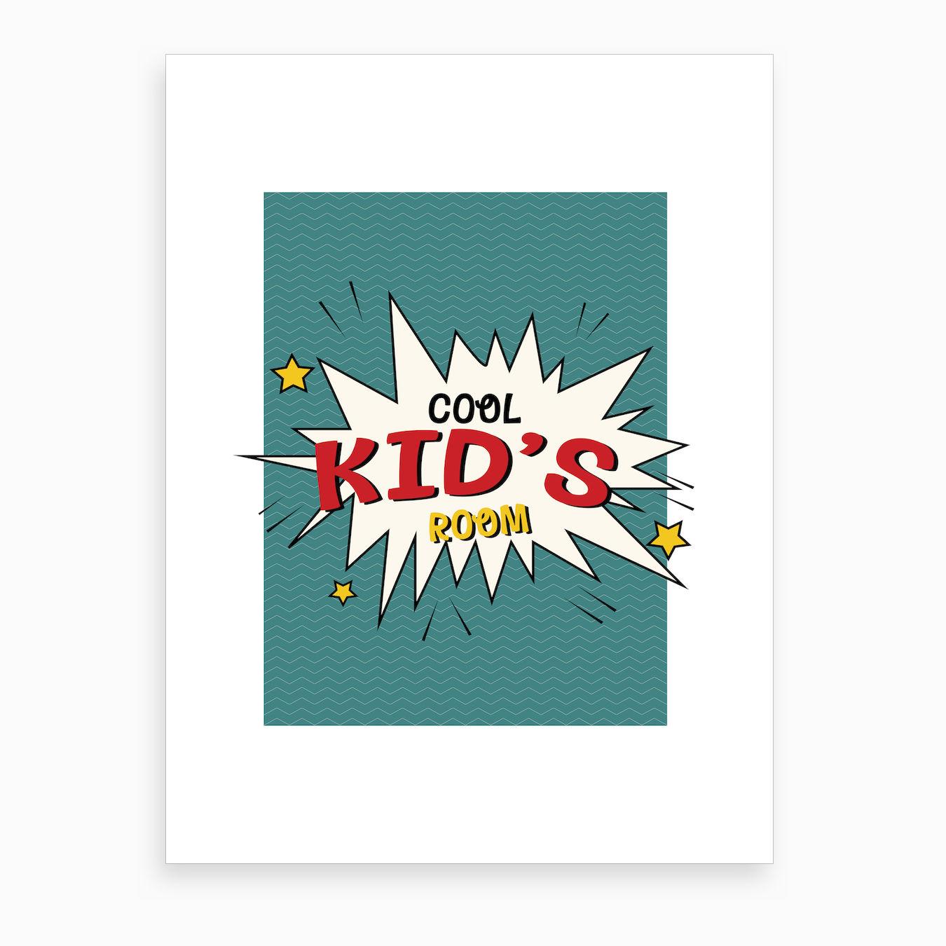 Comic Book Posters Cool Kids Room Art Print by Nestory UK