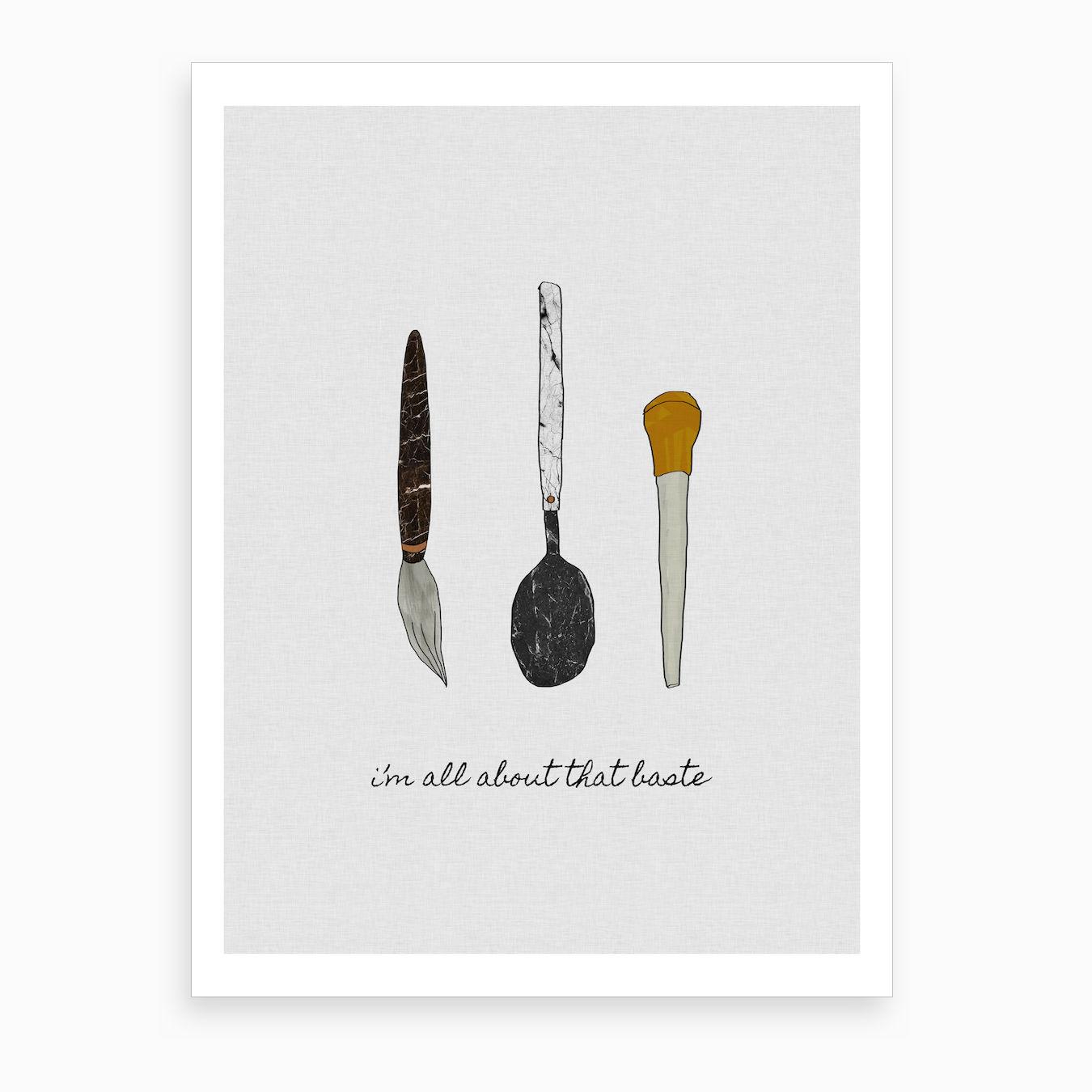 I'm all about the Baste Art Print by Orara Studio