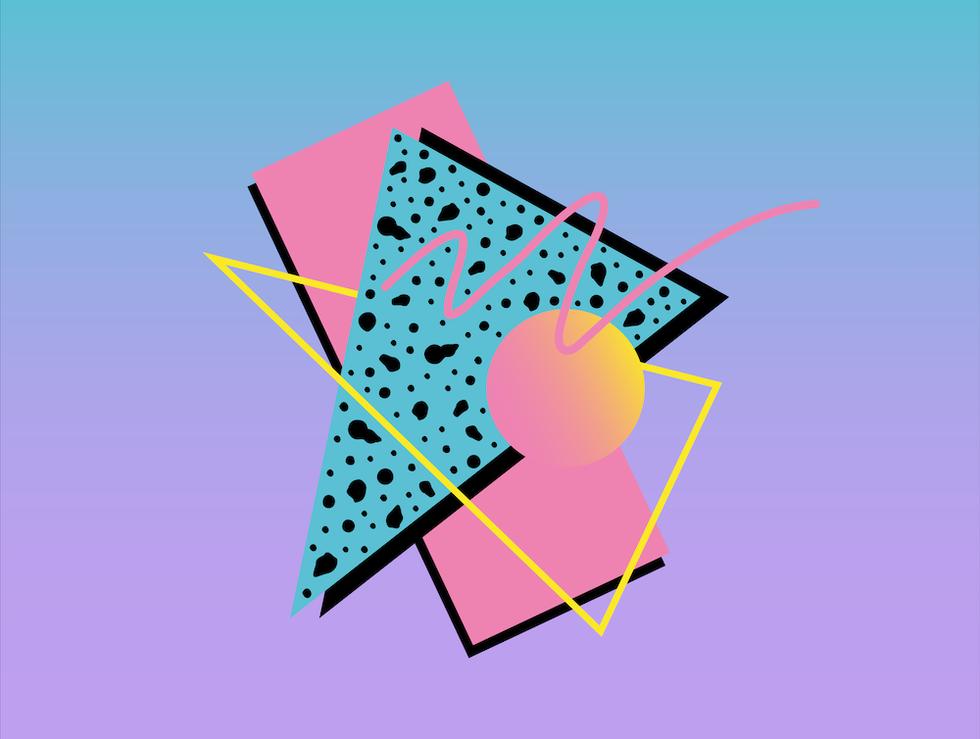 Memphis Pattern Retro Dreamwave 80s Nostalgia Artwork Art