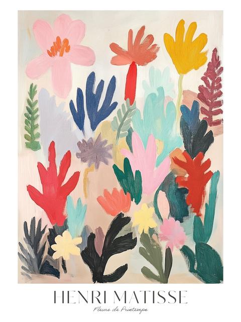 Henri Matisse Print Abstract Floral Art Impressionism