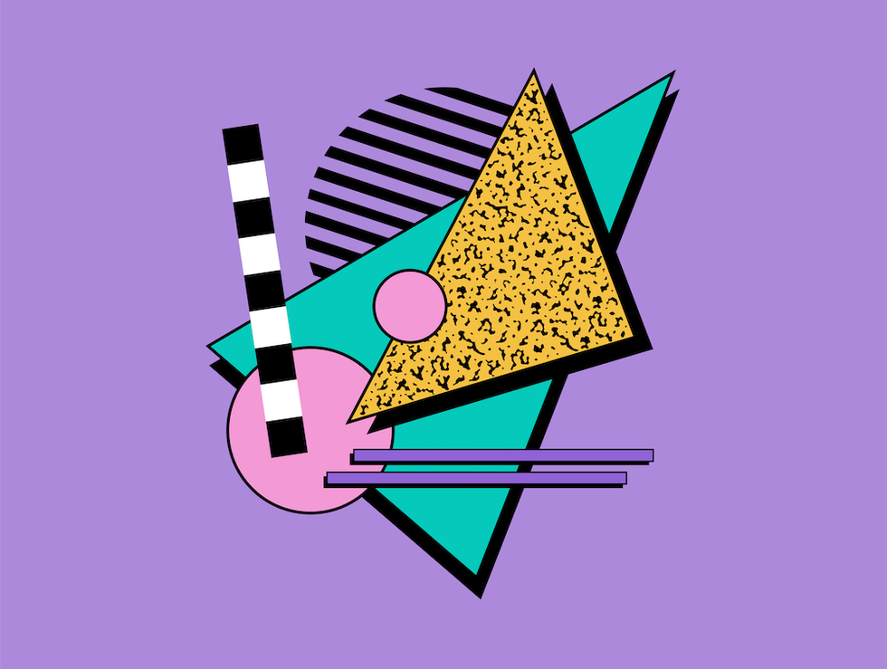 アート・デザイン・音楽 From Matt Black to Memphis MEMPHIS Milano Geometric Art, Geometric Print, 80's Style